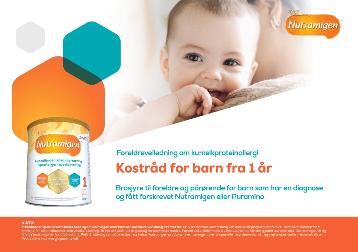 Kostråd for barn fra ett år